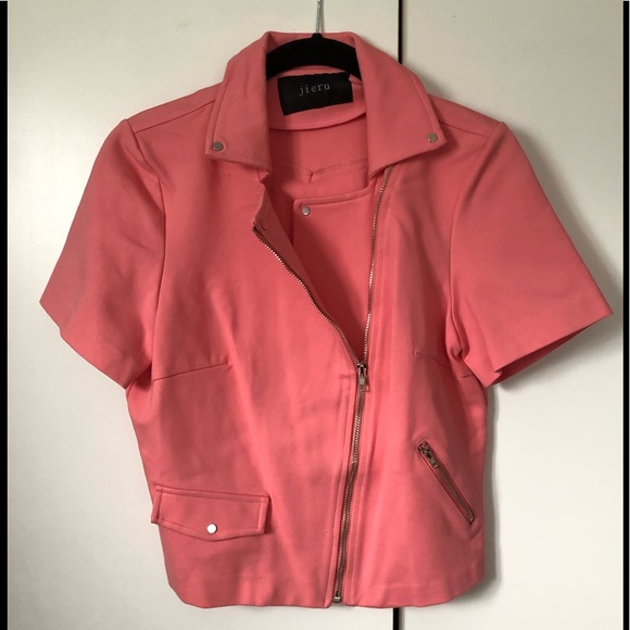 JIERU Jackets & Blazers - 🔥NWOT Salmon shot sleeve jacket
